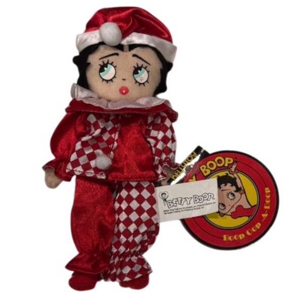 Betty Boop  2004 Jester Clown Rag Doll - Picture 11 of 11